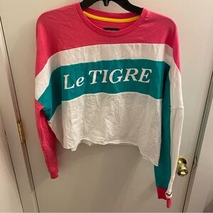 NWT Le TOGRE Cropped Long Sleeve Size Large